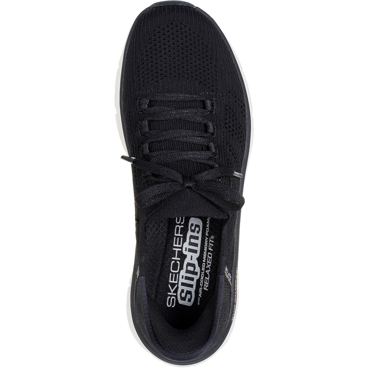Women's Relaxed Fit Skechers 150105 Slip-ins Dlux Walker 2.0 Polyester Trainers