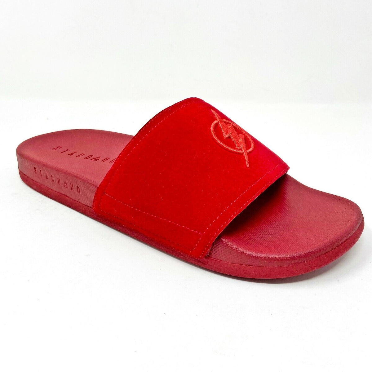 STNDRD Standard Monaco Justice League DC Comics Flash Red Womens Slide Sandals