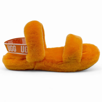 UGG Oh Yeah Orange Kids Girls Size 6 Sandal Slingback