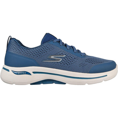 Women's Wide Fit Skechers 124404 Go Walk Arch Fit Motion Breez Trainers