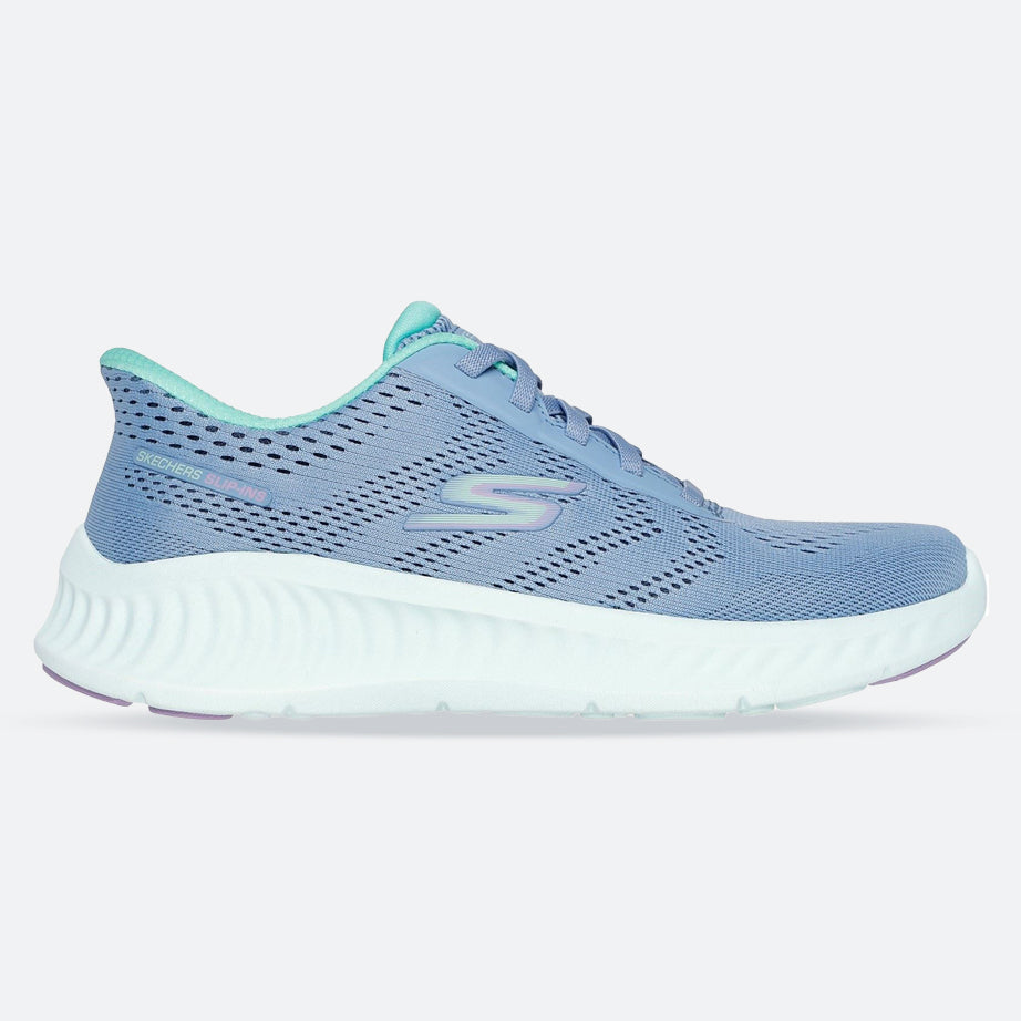 Women's Wide Fit Skechers 125643 Slip-ins Go Walk Now Khloe Trainers