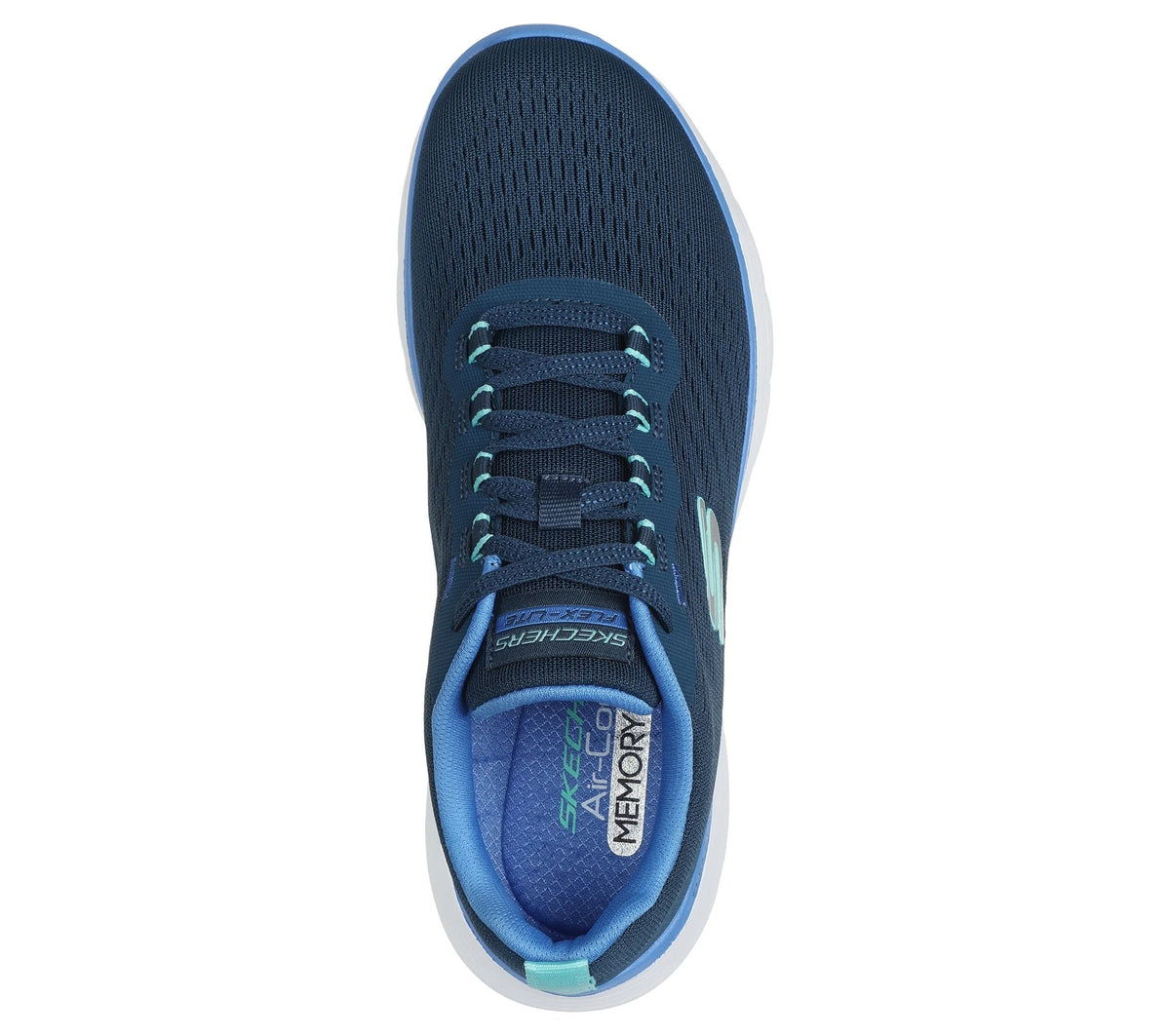 Women's Wide Fit Skechers 150201W Flex Appeal 5.0 New Path Trainers