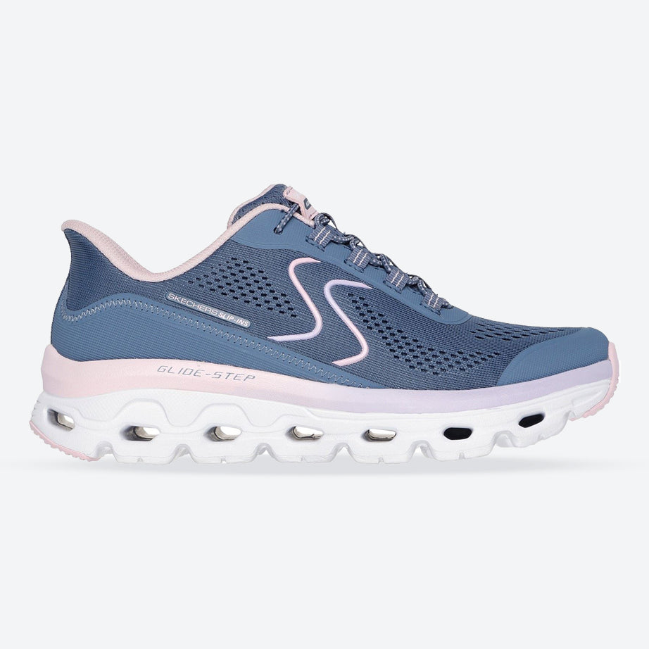 Women's Wide Fit Skechers 180272 Slip-ins Glide Step Sole Trainers