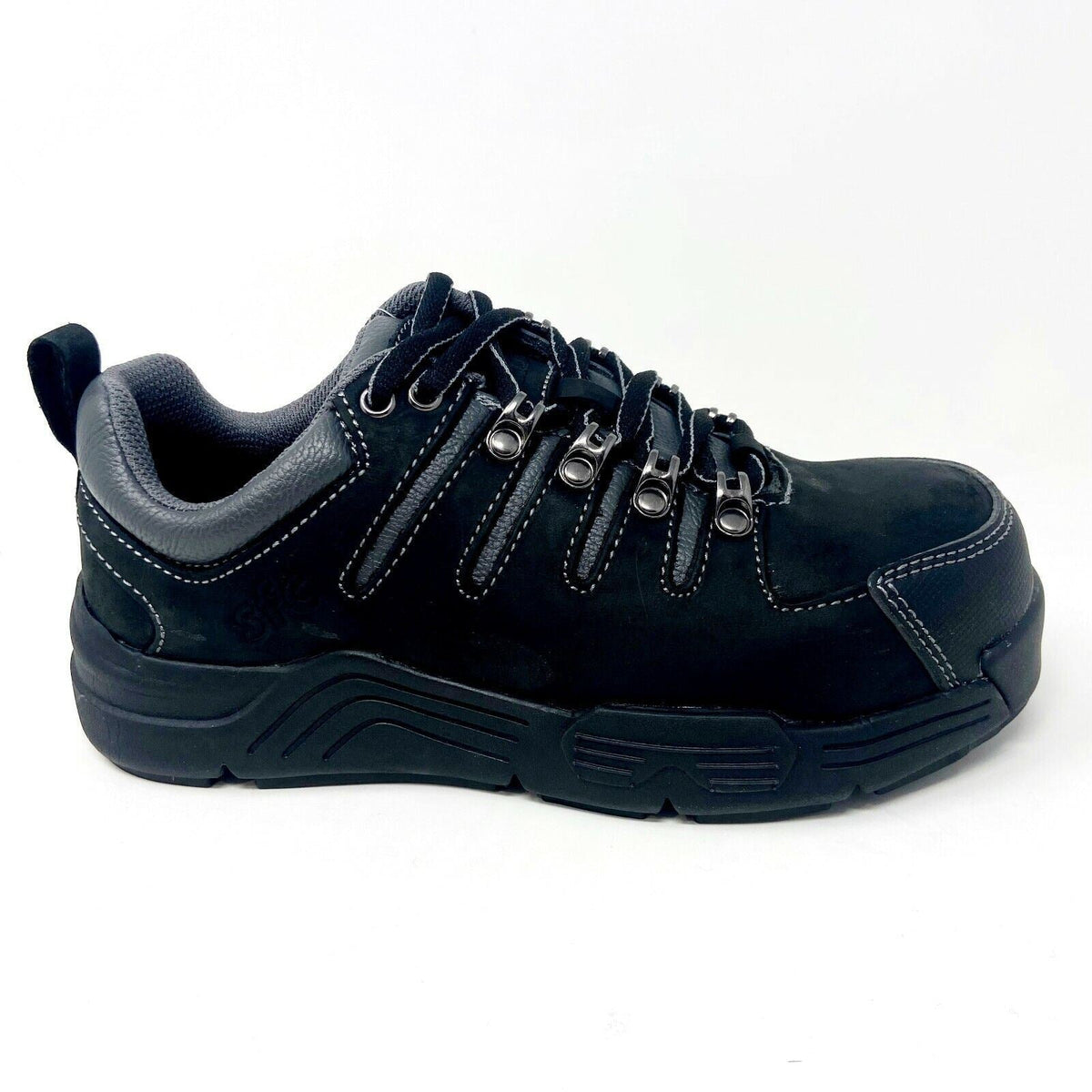 Shoes For Crews Pro Black Slip Resistant Steel Toe Womens Crew Work Shoes 8294