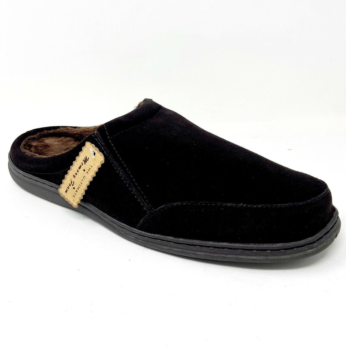 Tamarac Mens Koosh Rootbeer Cowhide Suede Comfort Slip On Slippers
