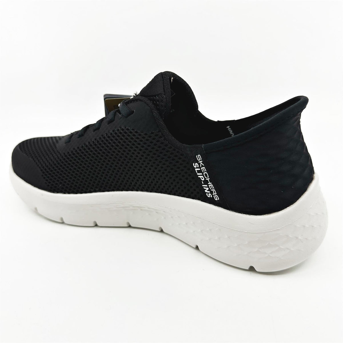 Skechers Go Walk Flex Grand Entry Black White Womens Athletic Sneaker