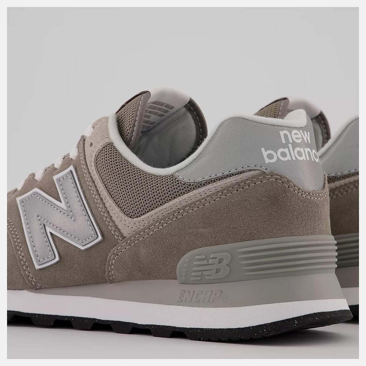Women's Wide Fit New Balance ML574EVG Walking/Running Trainers - Exclusive - Grey ENCAP