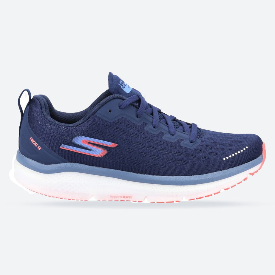 Women's Wide Fit Skechers 172005 Go Run Ride 9 Trainers