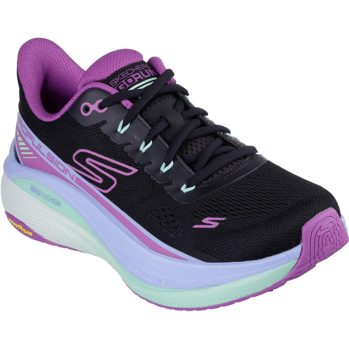 Women's Wide Fit Skechers 128901 Performance Max Cushioning Propulsion Trainers