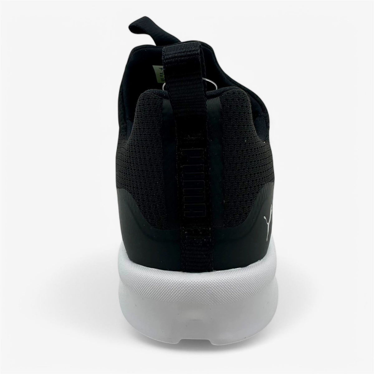 PUMA Laguna Fusion Slip On Black Silver Womens Spikeless Golf Shoes