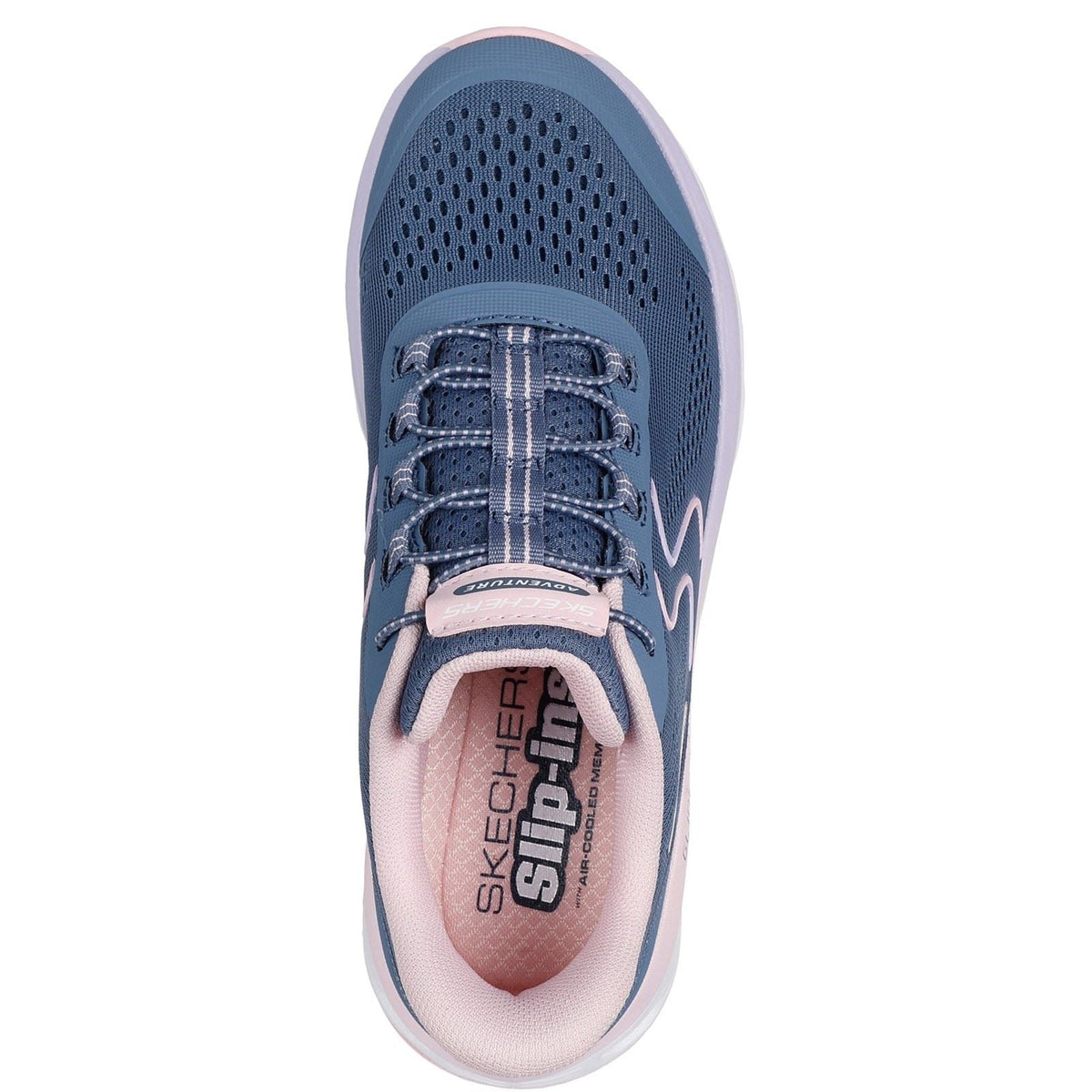 Women's Wide Fit Skechers 180272 Slip-ins Glide Step Sole Trainers