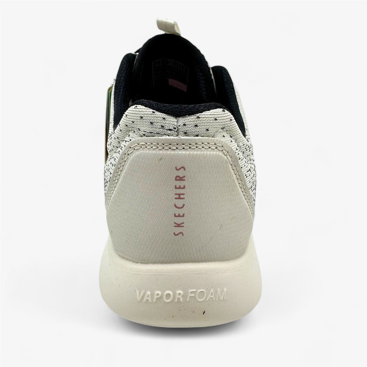Skechers Vapor Foam Lite Revolve Natural Black Womens Athletic Sneaker
