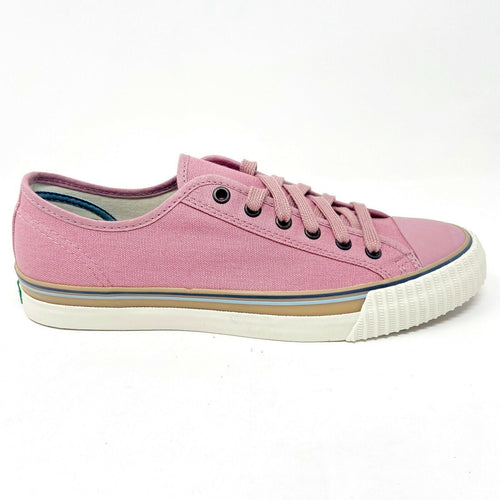 PF Flyers Center Lo Riess Pastel Pink White Womens Retro Sneakers PM11CL3K