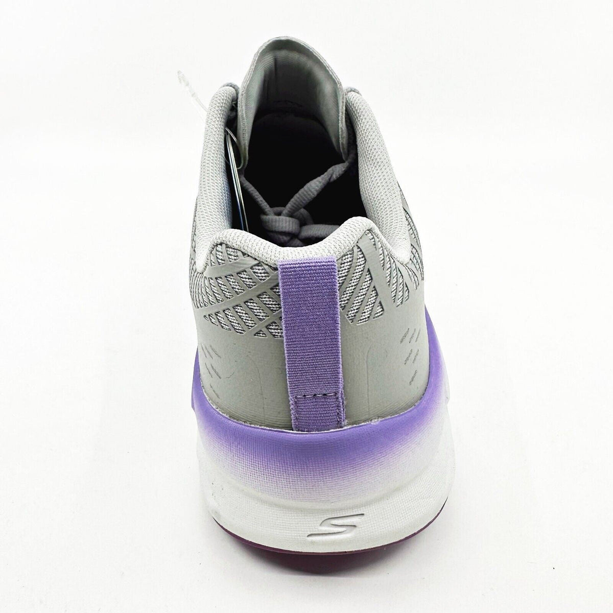 Skechers Go Run Balance 2 Gray Purple Womens Athletic Running Shoes
