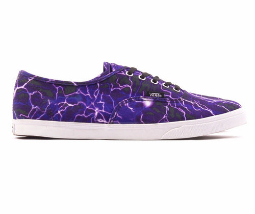VANS Authentic Lo Pro (Digi Lightning) Purple Black Womens Size 5.5