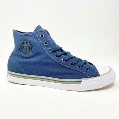 PF Flyers Center Hi Reiss Navy Blue White Womens Casual Shoes PM11CH2C