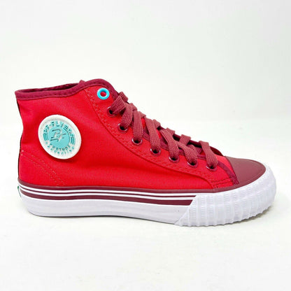 PF Flyers Center Hi Red White Kids Retro Casual Shoes PK12OH3I