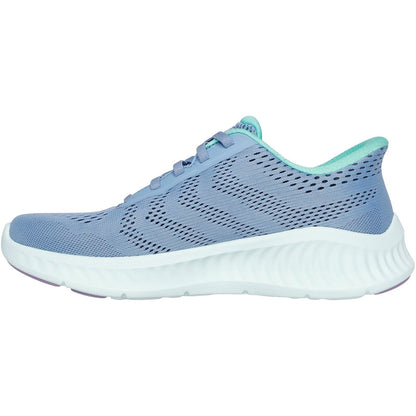 Women's Wide Fit Skechers 125643 Slip-ins Go Walk Now Khloe Trainers