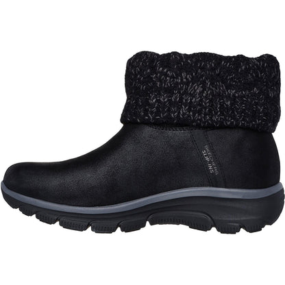 Women's Wide Fit Skechers 168033 Slip-ins Easy Going Cozy Weather 2 Boots