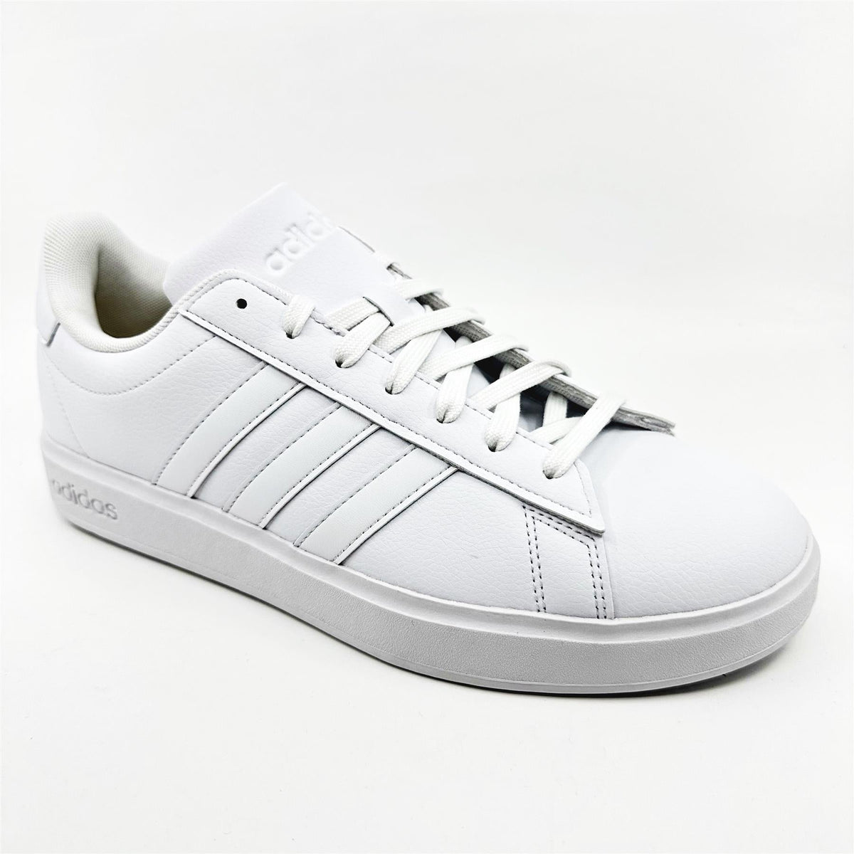 Adidas Grand Court 2.0 Cloud White Ecru Tint Mens Athletic Sneakers