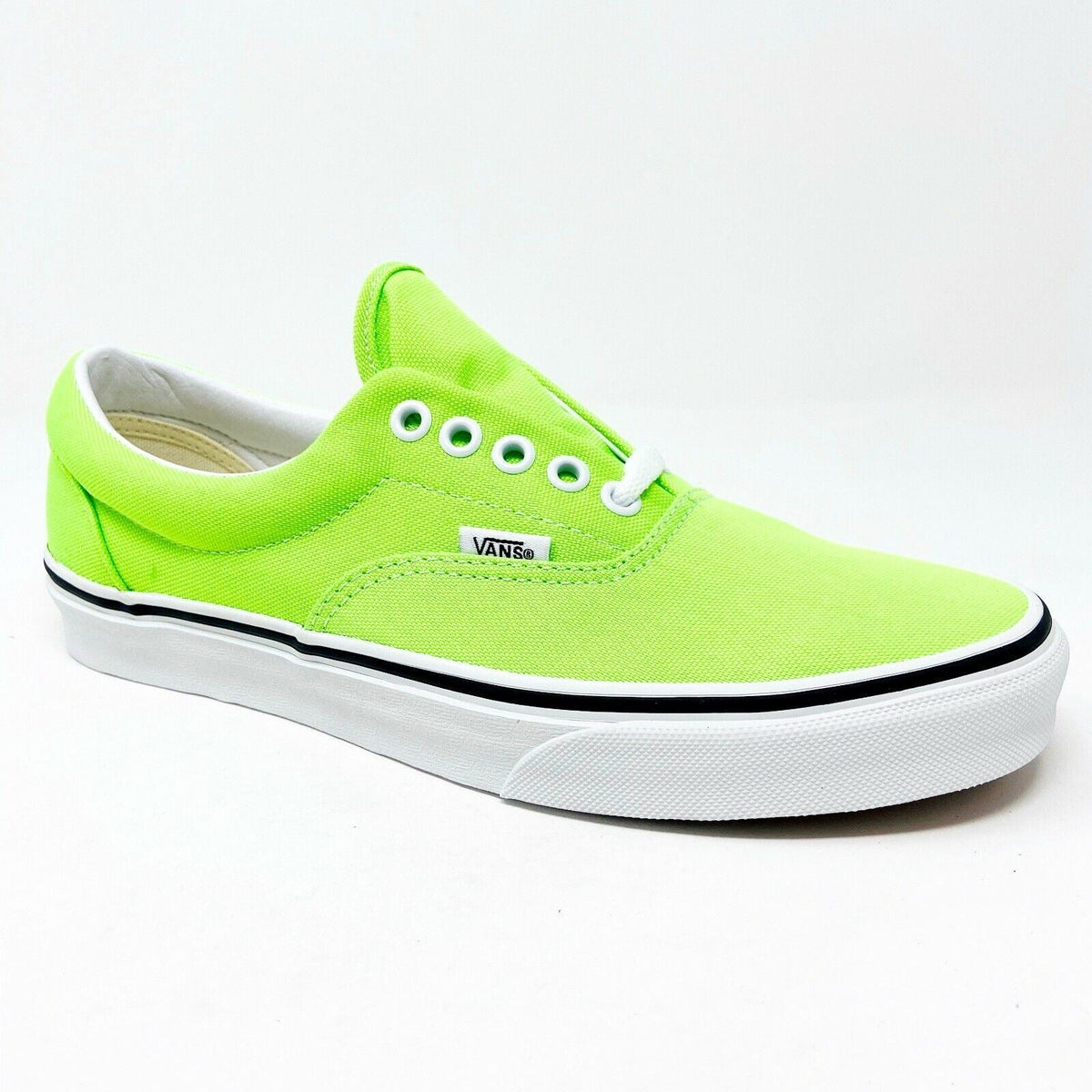 Vans Era (Neon) Gecko Green True White Womens Casual Shoes Sneakers
