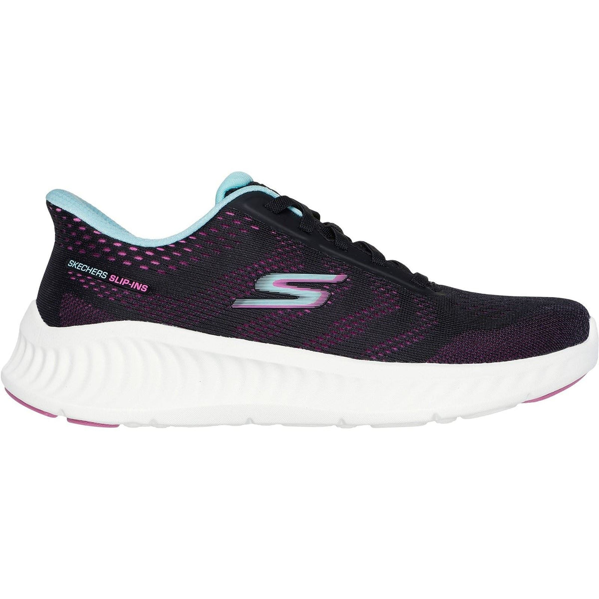 Women's Wide Fit Skechers 125643 Slip-ins Go Walk Now Khloe Trainers