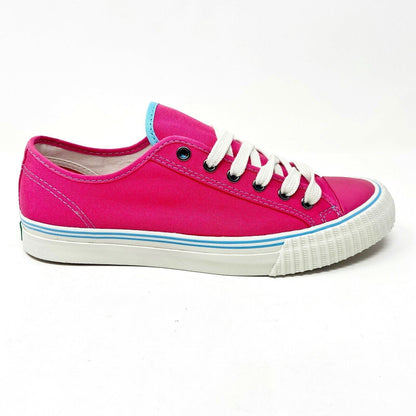 PF Flyers Center Lo Riess Raspberry Pink White Mens Retro Shoe Sneakers PM11CL2C