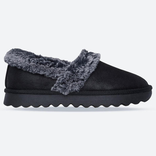 Women's Wide Fit Skechers 169027 Cozy Up Slippers