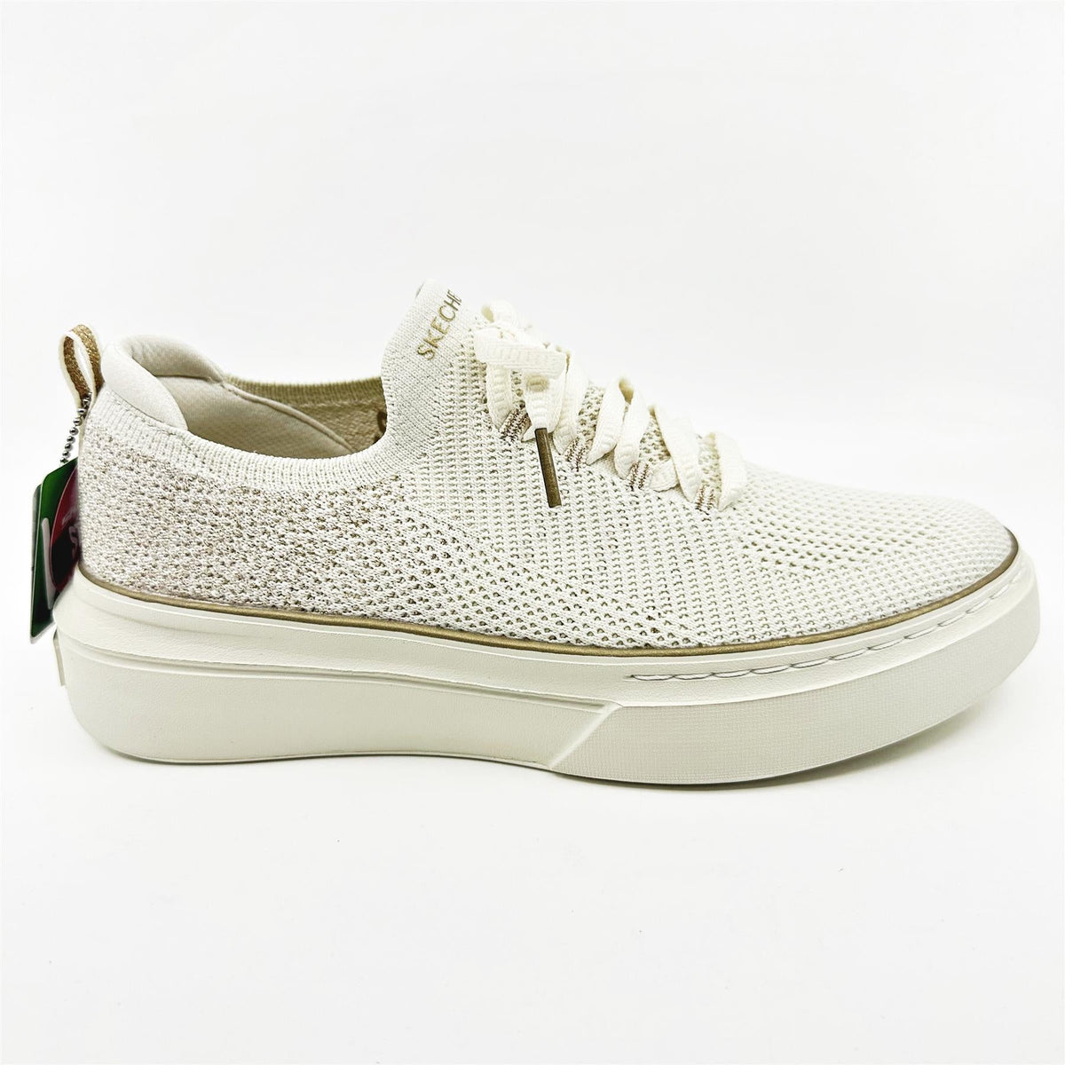 Skechers Cordova Classic Sparkling Dust Off White Womens  Athletic Sneakers