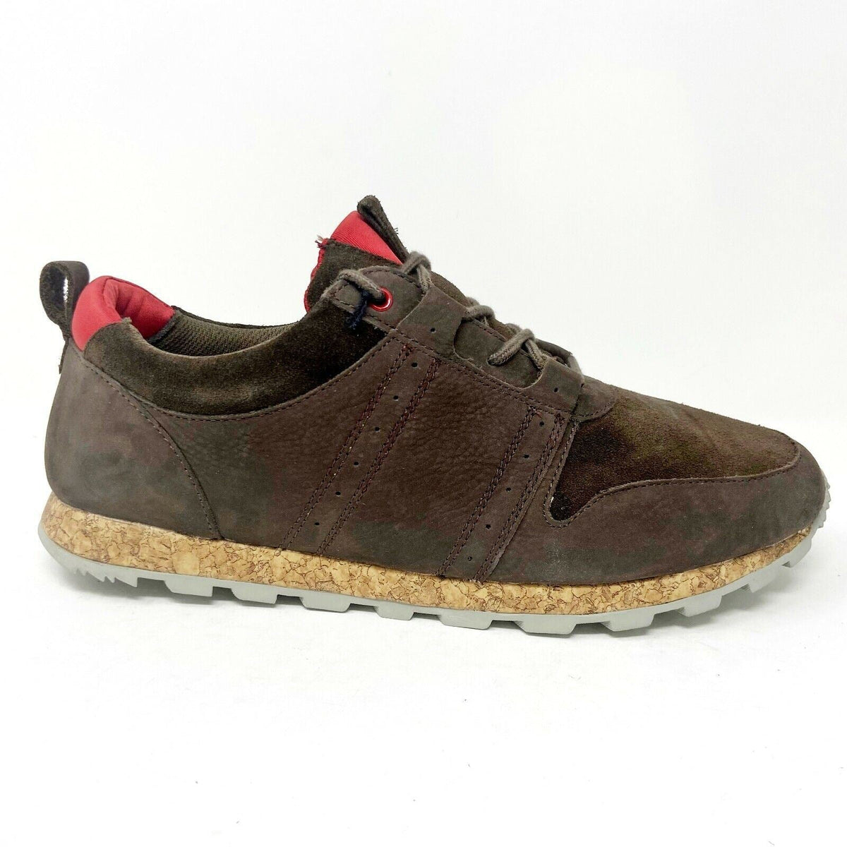 Clae Mills Chocolate Umber Suede Brown Mens Premium Casual Sneakers