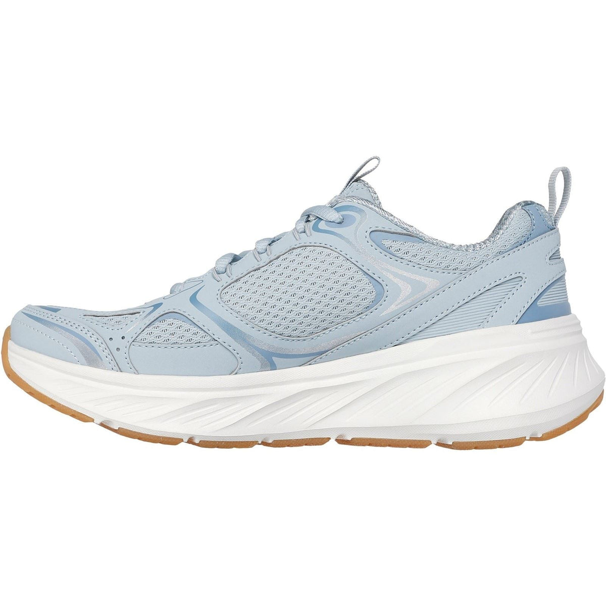 Women's Relaxed Fit Skechers 150475 Edgeride Silver Eclipse Trainers