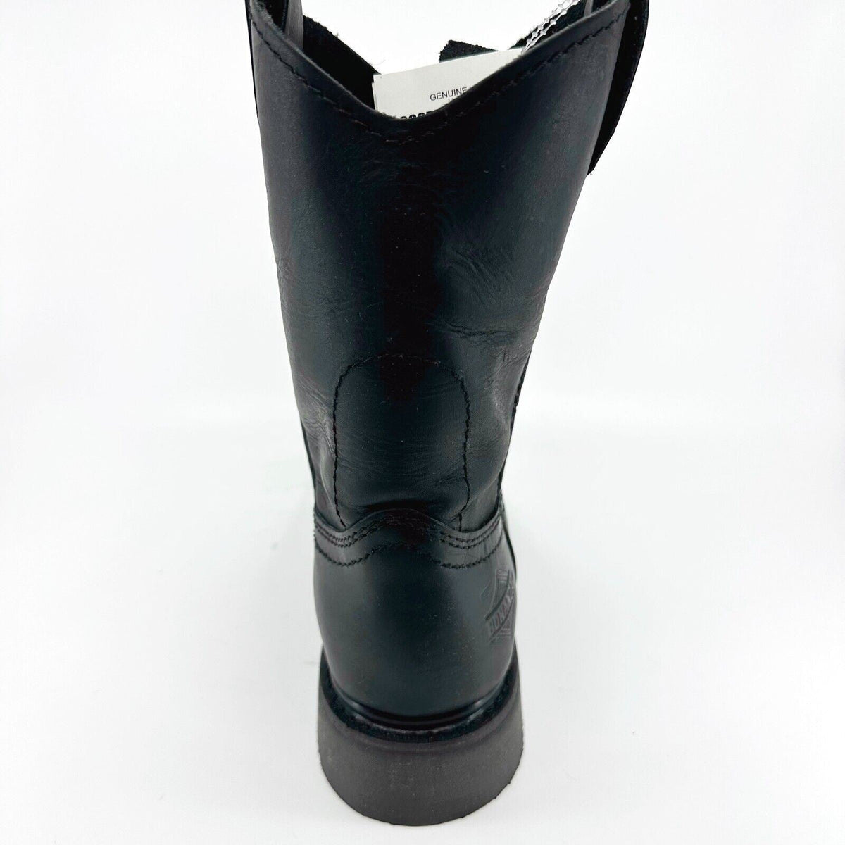 Bonanza 10" Wellington Goodyear Welt Black Leather Mens Steel Toe Boots BAT102
