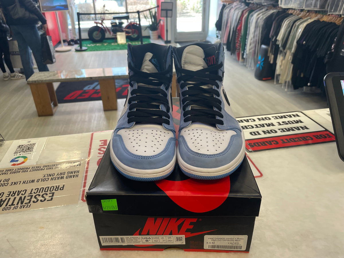 PRE OWNED Jordan 1 Retro High OG University Blue