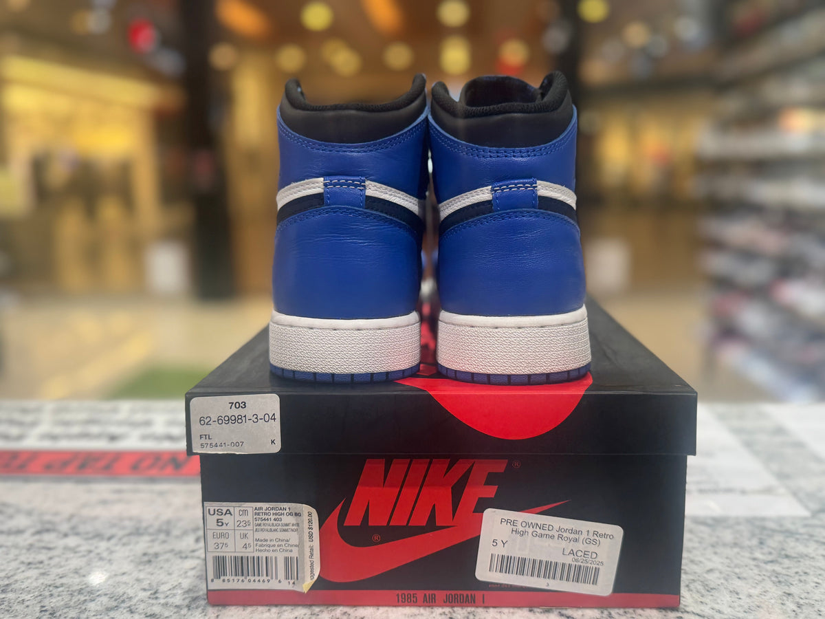 PRE OWNED Jordan 1 Retro High Game Royal (GS)