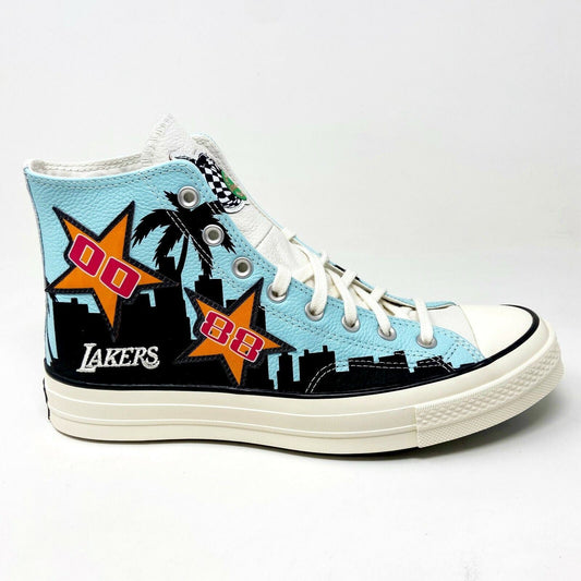 Converse Chinatown Market Chuck 70 Hi Pool Side Black LA Lakers Mens 171242C