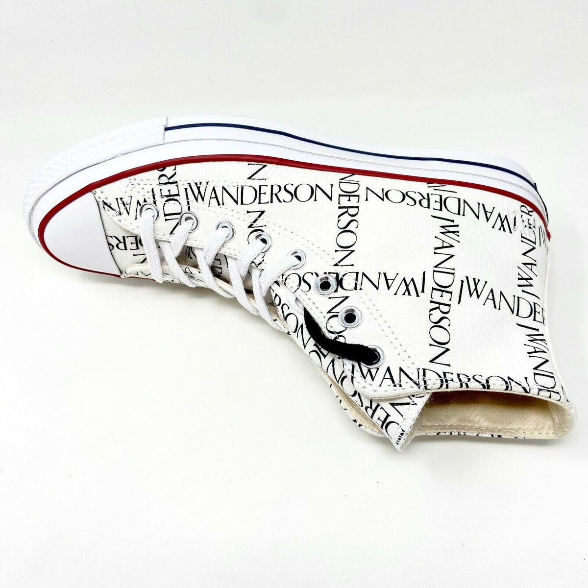 Converse Chuck 70 Hi Grid JW Anderson White Black 160808C Womens Size 7.5