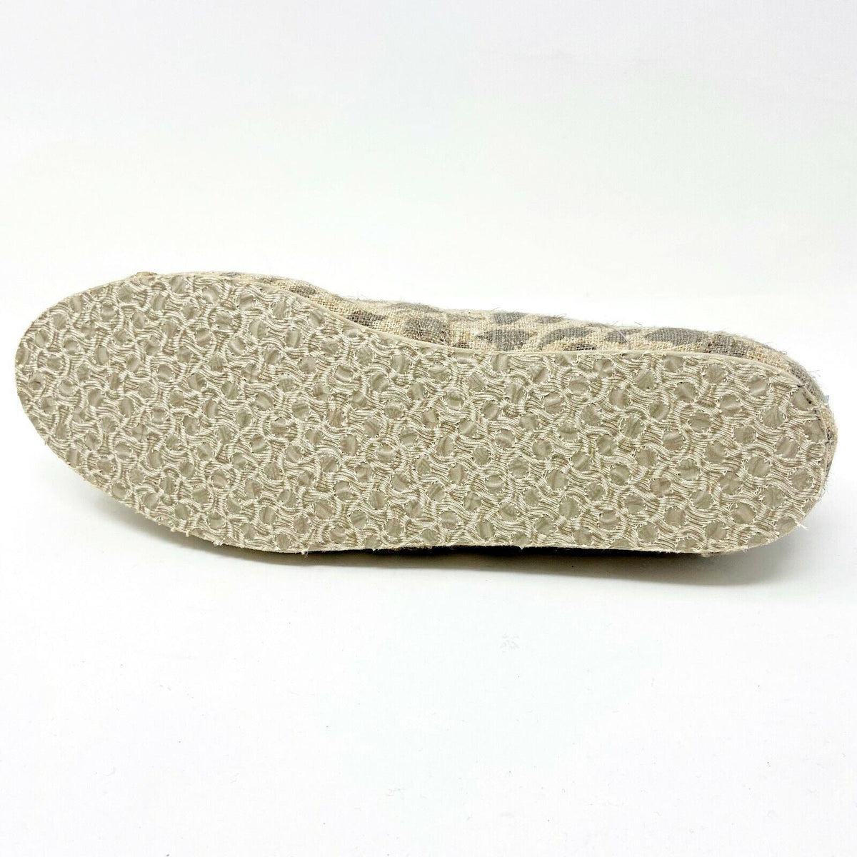 Toms Classics Leopard Burlap Womens Slip On Casual Canvas Flat Shoes