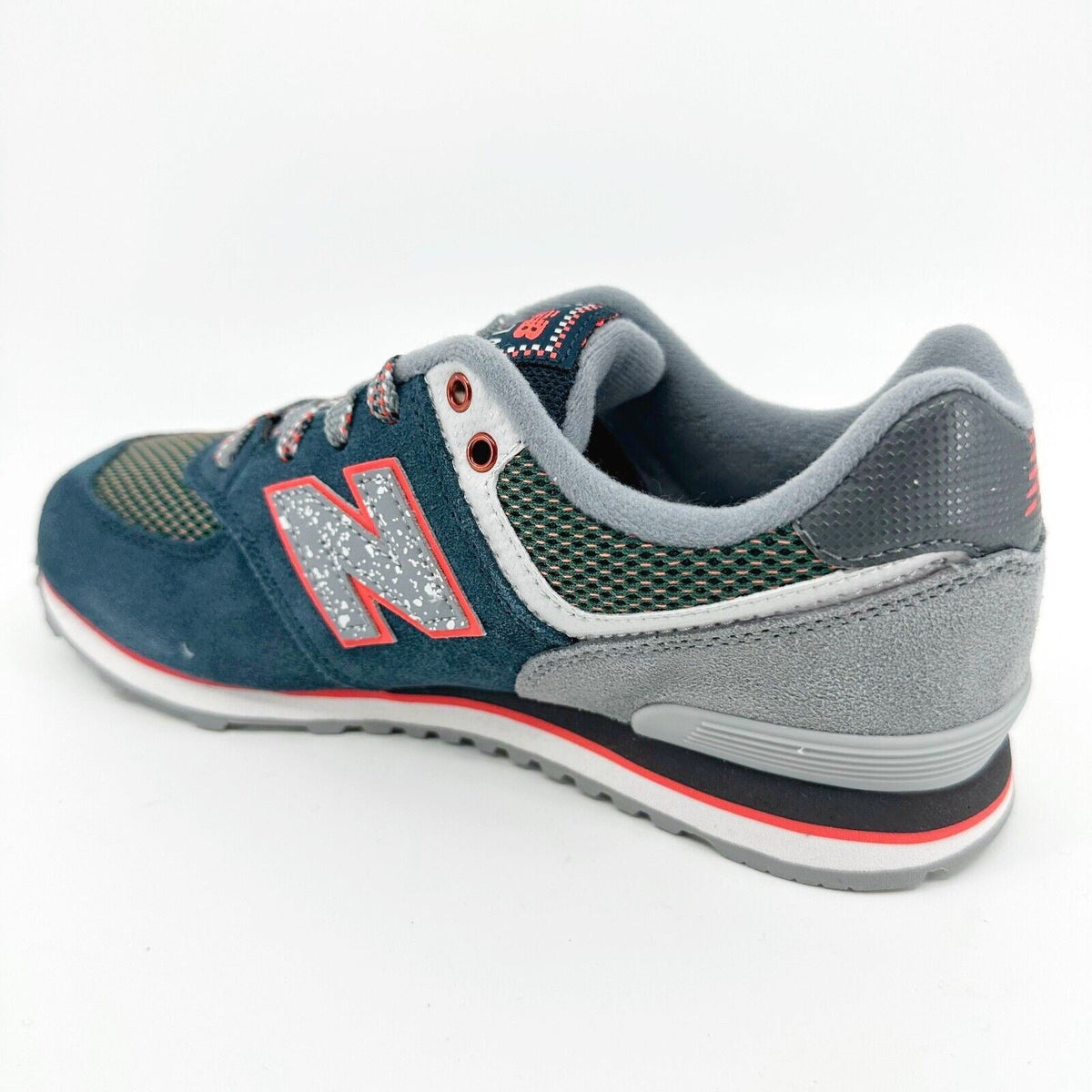 New Balance 574 Classics Navy Blue Grey Kids Running Sneakers KL57401P
