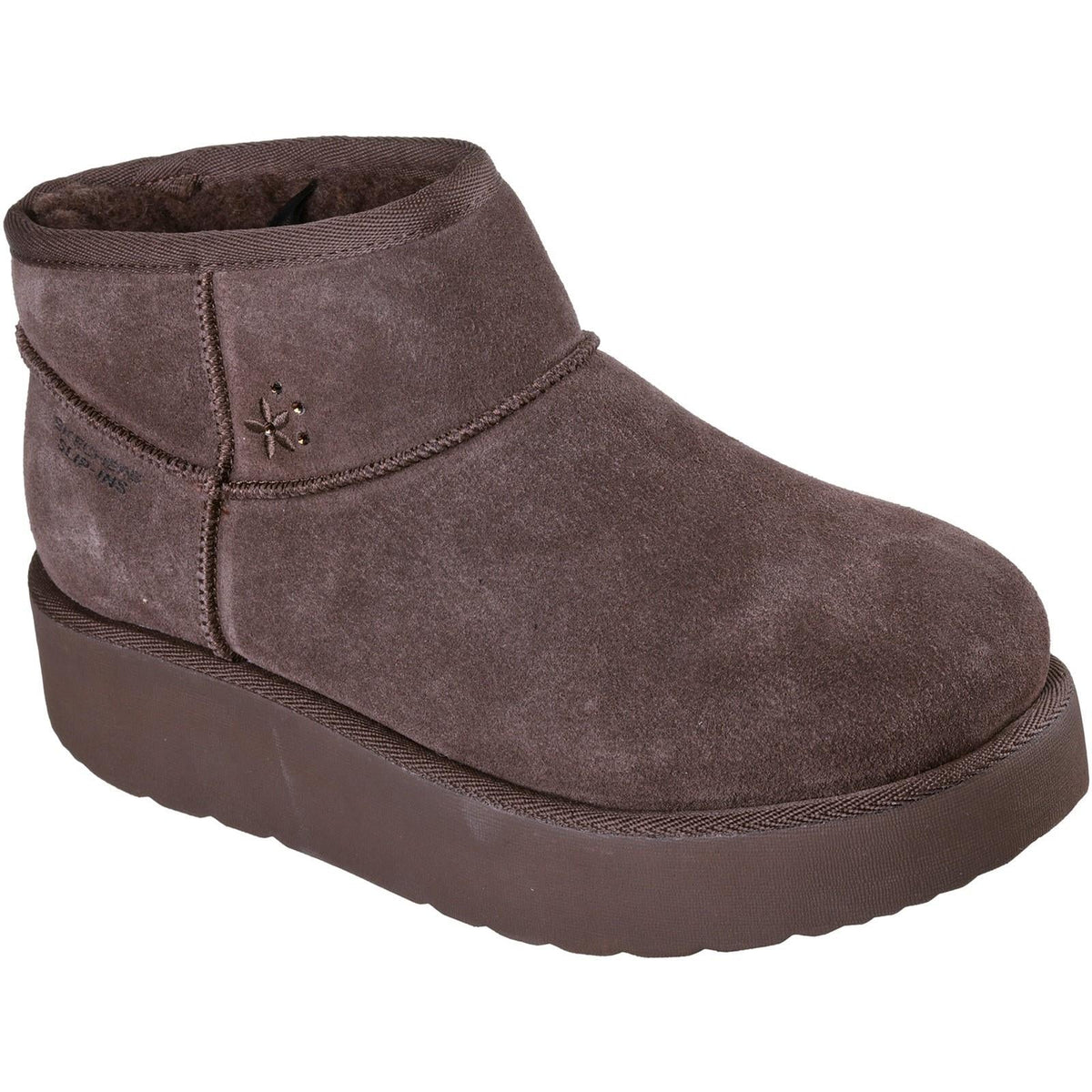 Women's Wide Fit Skechers 169143 Slip-ins Keep Cozy Boots