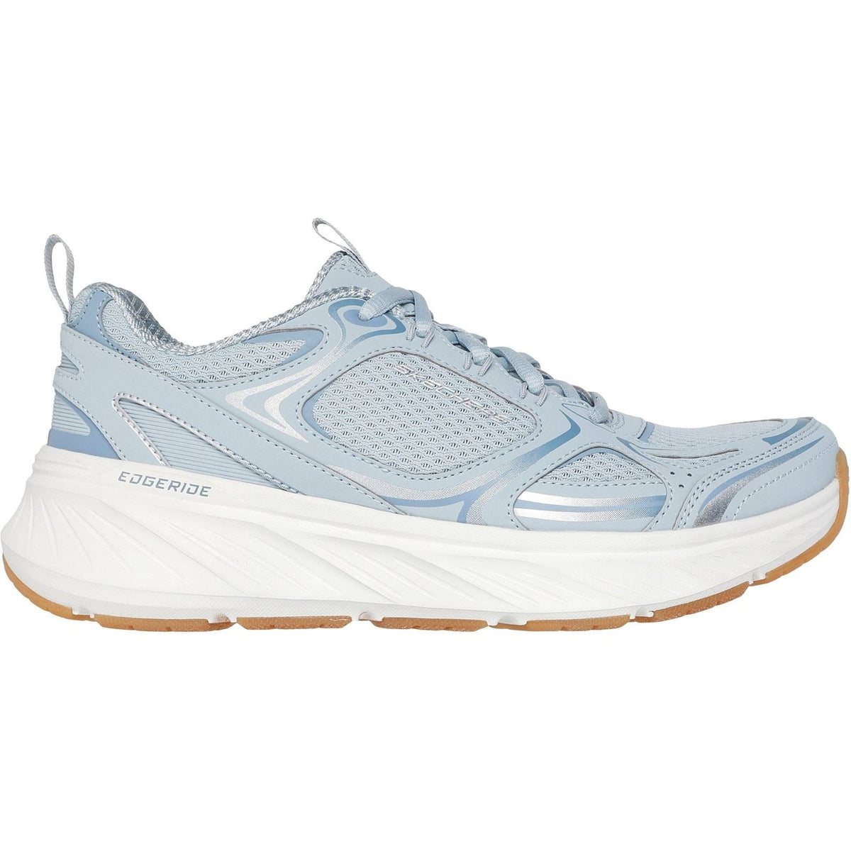 Women's Relaxed Fit Skechers 150475 Edgeride Silver Eclipse Trainers