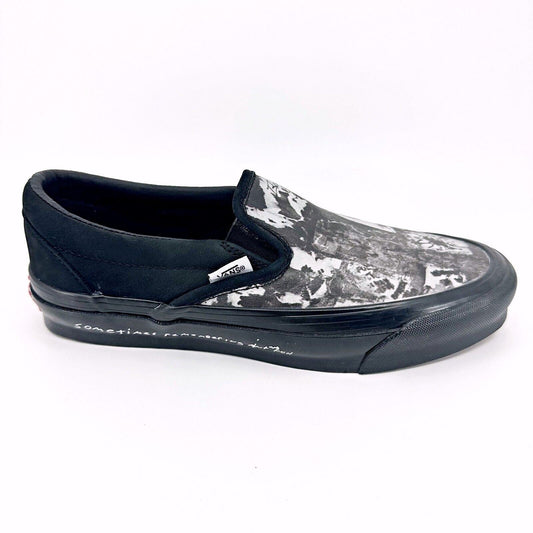 Vans Vault OG Classic Slip On (Jim Goldberg) Black Wall Mens Sneakers