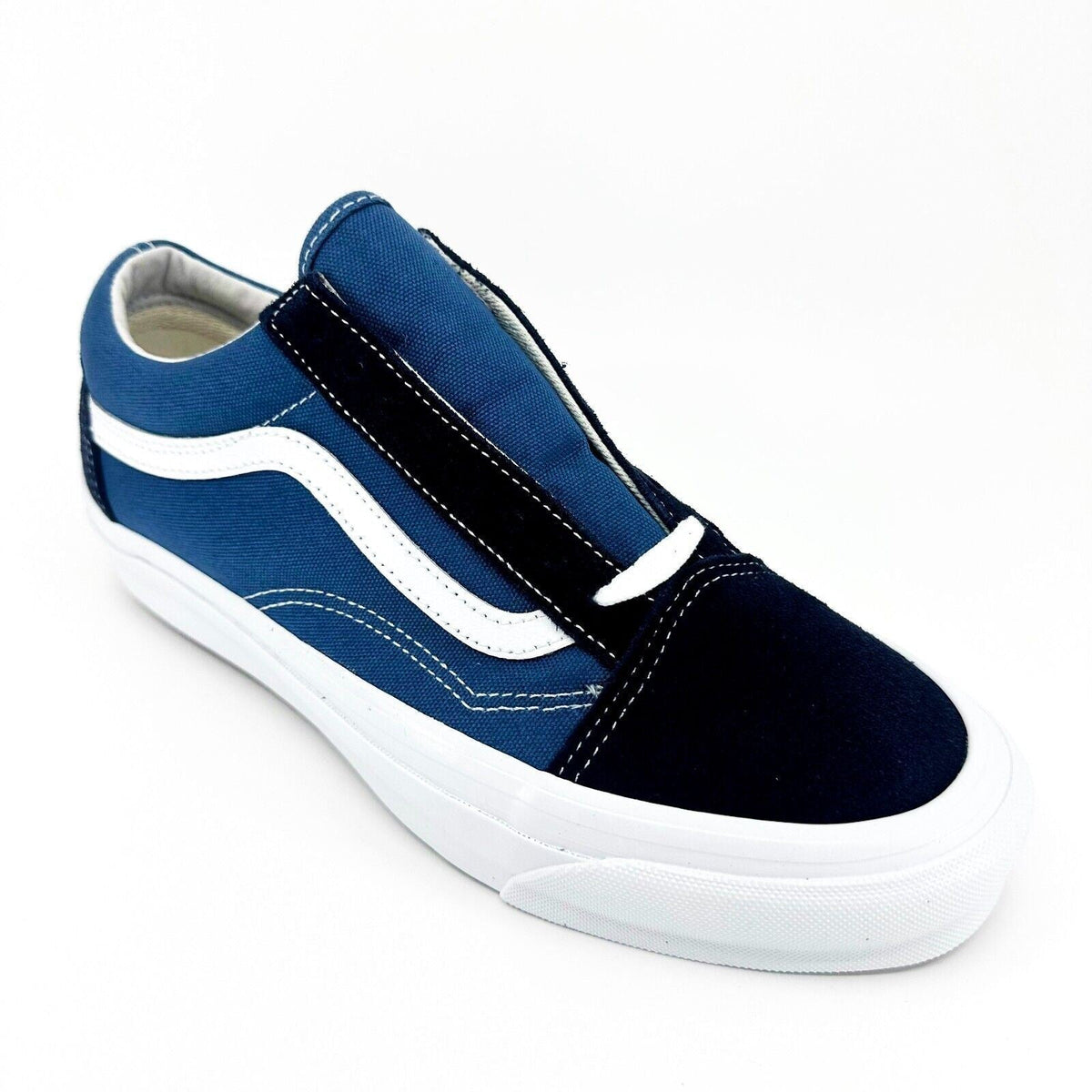 Vans Vault OG Old Skool LX (Suede Canvas) Navy STV Navy Womens Shoes