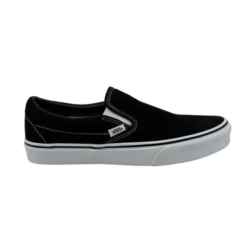 VANS Classic Slip On Black White Mens Athletic Sneaker