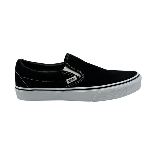 VANS Classic Slip On Black White Mens Athletic Sneaker
