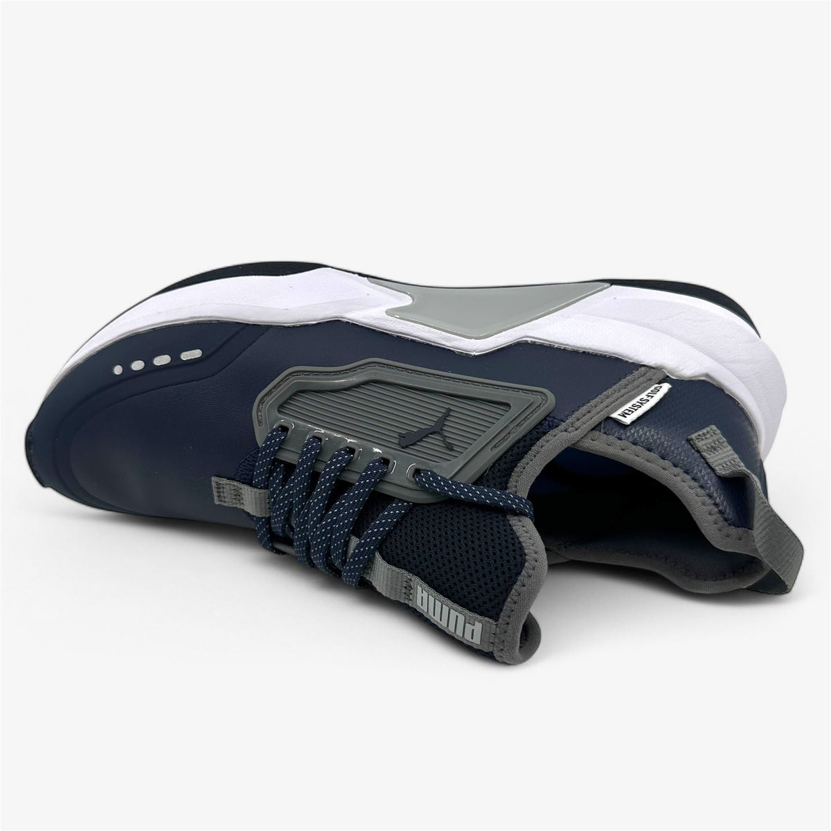 PUMA GS One Navy Quiet Shade Mens Waterproof Golf Shoes