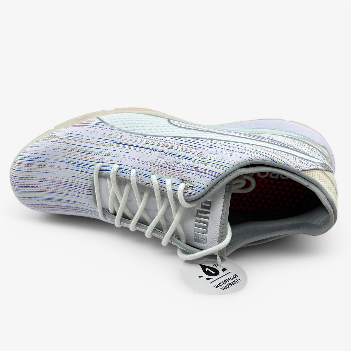 PUMA Proadapt Spectra White Silver Mens Waterproof Golf Shoes