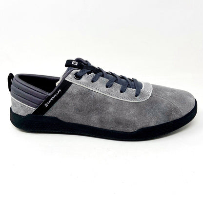 Caterpillar CAT Hex Glacier Grey Black Mens Suede Casual Sneakers P724183