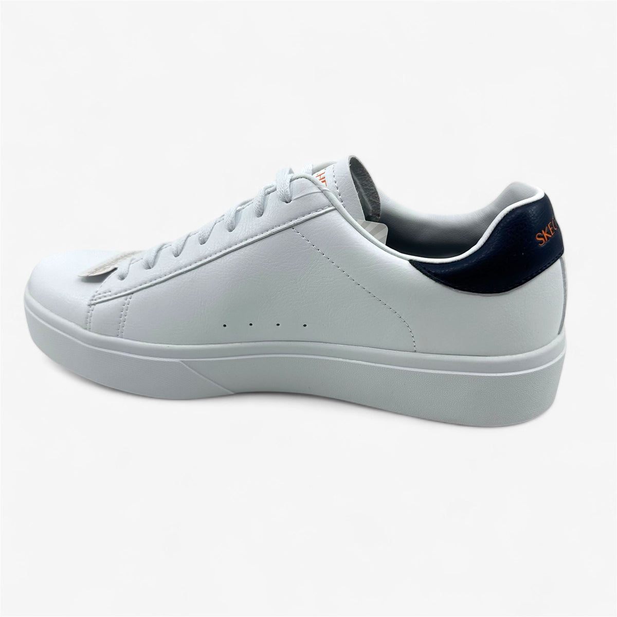 Skechers Eden LX Remembrance White Orange Mens Athletic Court Classics Sneaker