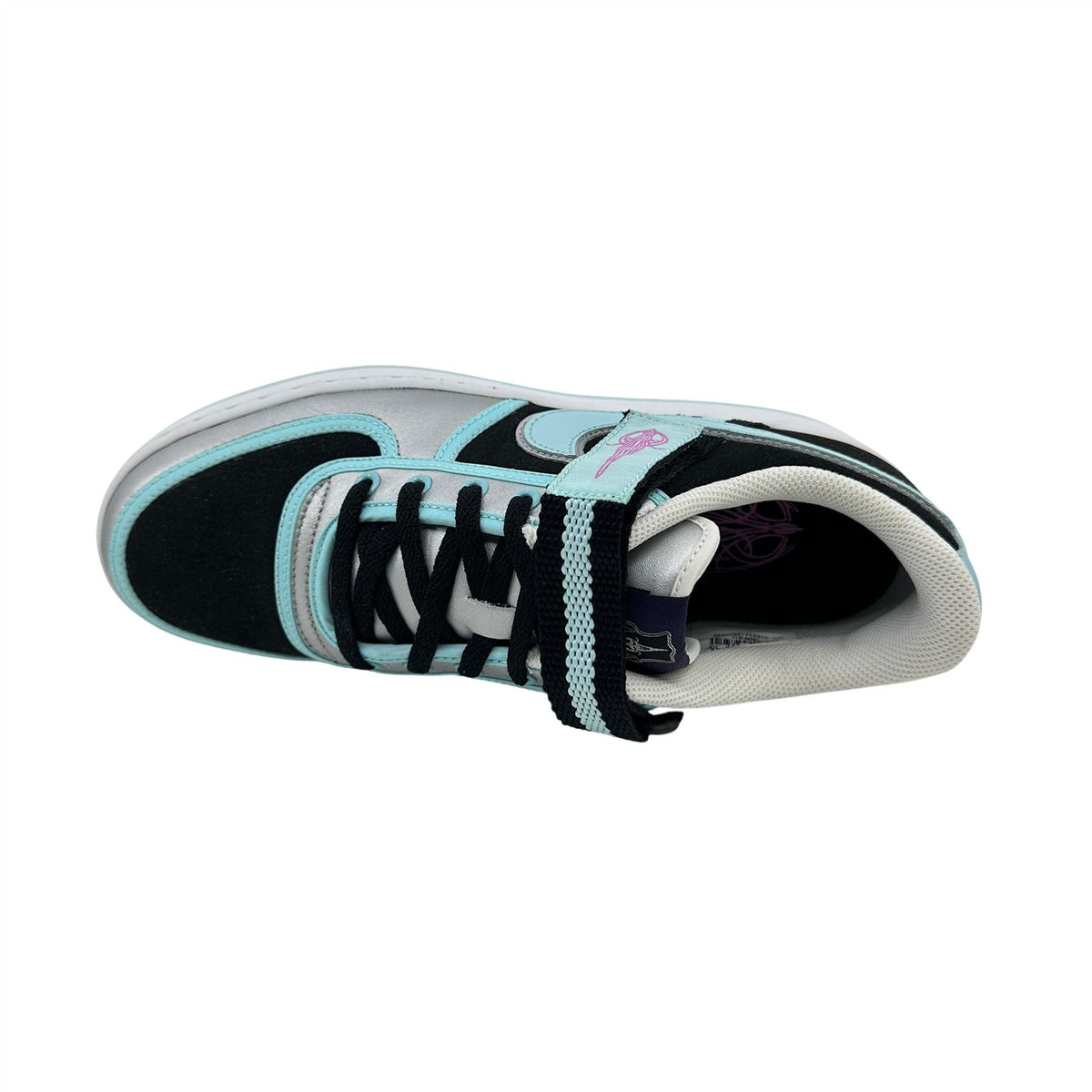 Nike Vandal Low Black Glacier Blue Silver Mens Athletic Sneaker