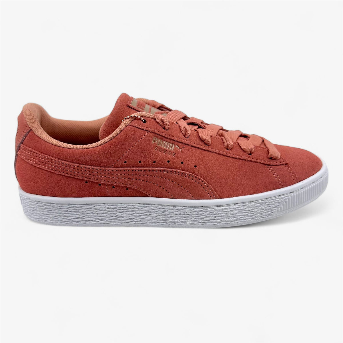 PUMA Suede Jewels Rosette White Womens Athletic Sneaker